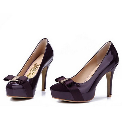 Ferragamo Shallow mouth stiletto heel Shoes Women--009